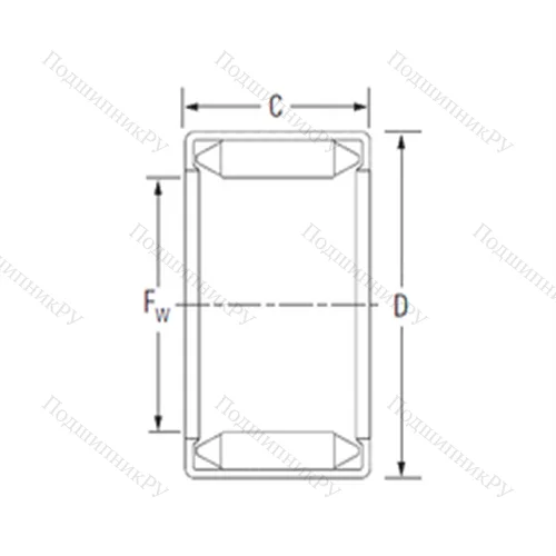 Подшипник игольчатый радиальный 15BM 2116