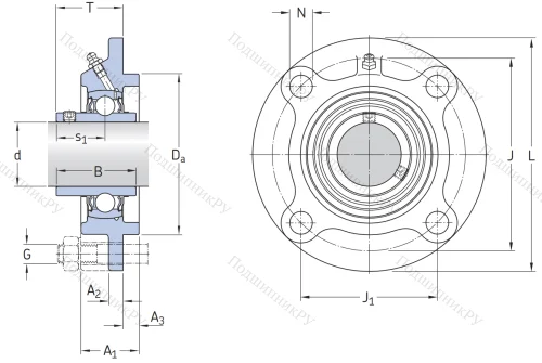 Подшипниковый корпус  FYC 510 в Рязани