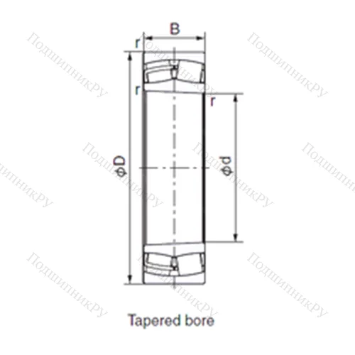 Подшипник роликовый радиальный 23122EX 1K
