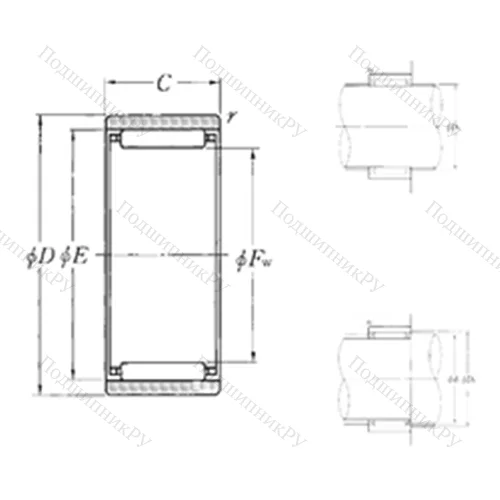 Подшипник игольчатый радиальный RNAO-14?22?13