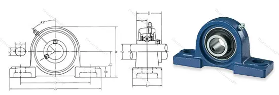 Подшипниковый узел UCLP 208