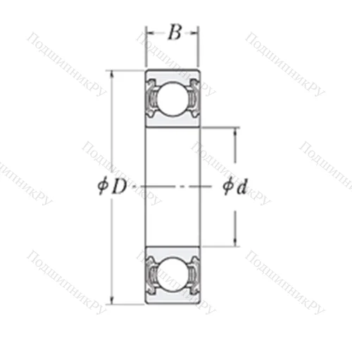 Подшипник шариковый радиальный MJ 1.1/2-2Z