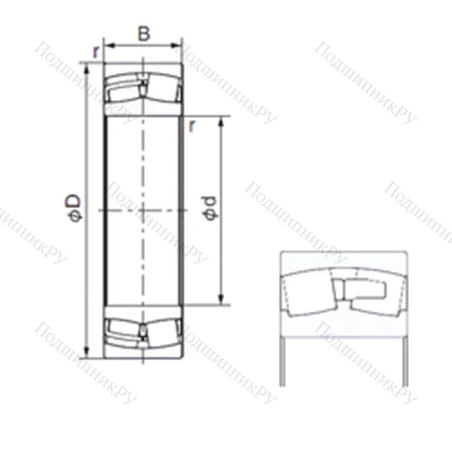 Подшипник роликовый радиальный 239/1060E