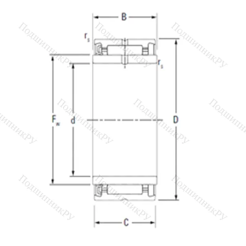 Подшипник игольчатый радиальный NA 4904RS