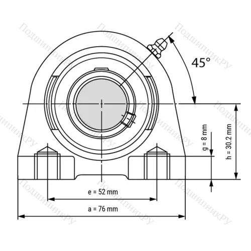 Подшипниковый узел UCPA 201 - Вал: 12 мм