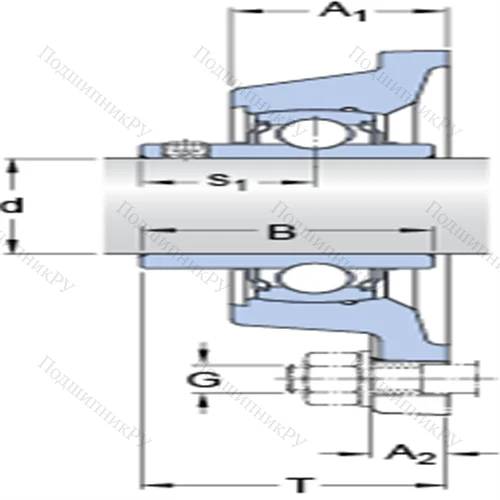 Фланцевые подшипниковые узлы типа Y с прямоугольным фланцем для высоких температур FY 2.7/16 TF/VA 201
