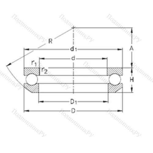 Подшипник шариковый упорный 53420-MP