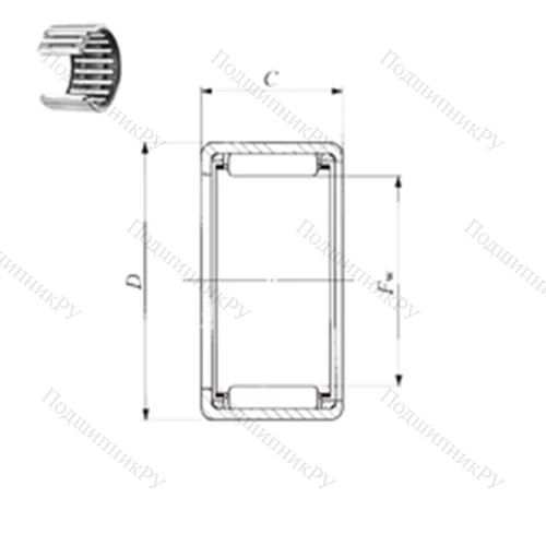 Подшипник игольчатый радиальный TA 6530 Z