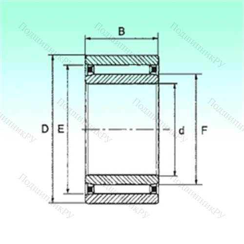 Подшипник игольчатый радиальный NAO 30x45x13