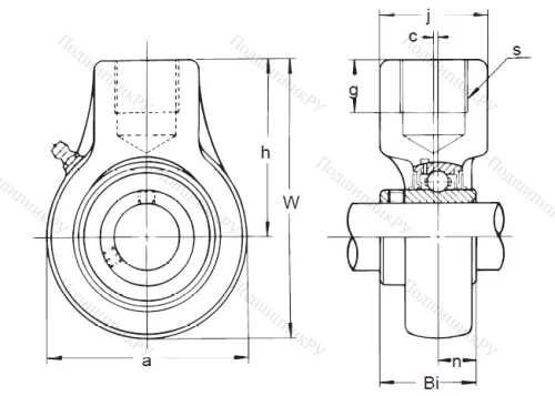 Подшипниковый узел UCECH 210 в Рязани