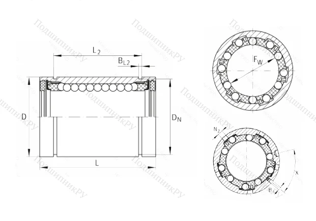 Подшипник KB 25 PP AS