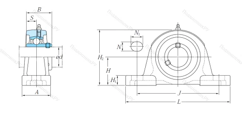 Подшипниковый узел UCP 206 J в Рязани