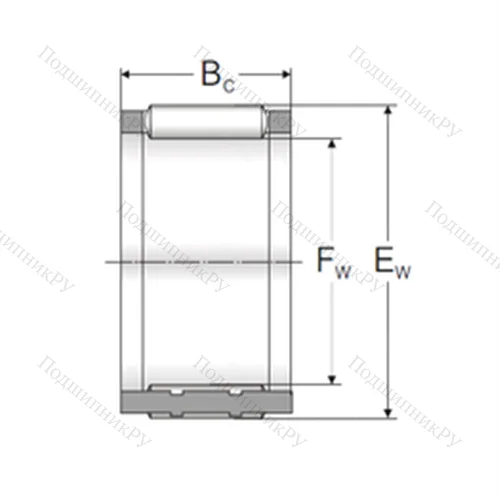 Подшипник игольчатый радиальный K 39x55X 26