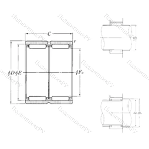 Подшипник игольчатый радиальный RNAO-28?40?32ZW