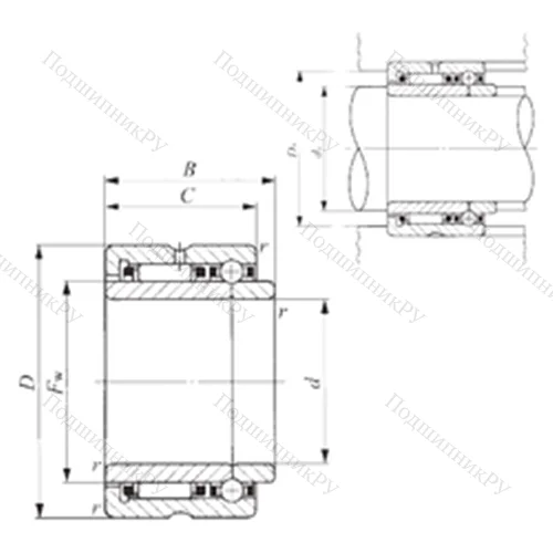 Подшипник комбинированный NATB 5913