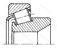Модификация подшипника 2В0-137205АШ2 размер 25x52x16,25
