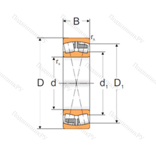 Подшипник роликовый радиальный самоцентрирующийся 23205 MA