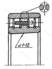 Модификация подшипника 2-3182128К размер 140x210x53