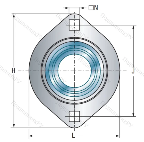 Подшипниковый корпус  PFL 206