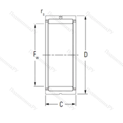 Подшипник игольчатый радиальный NK 68/35