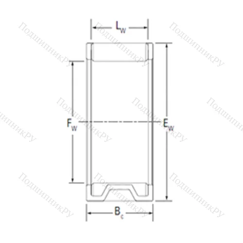 Подшипник игольчатый радиальный VE 303818AB 1
