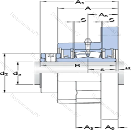 Фланцевые роликоподшипниковые узлы (стопорное кольцо, для дюймовых валов) FYR 3 15/16-3