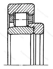 Подшипник  NU 2326+HJ 2326 (52626) размер 130x280x107/93 от производителя  SKF