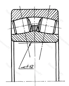 Подшипник  153616 (22316K) размер 80x170x58 от производителя  ГПЗ-11