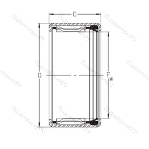 Подшипник игольчатый радиальный SCH 79P