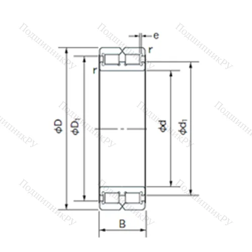 Подшипник роликовый радиальный