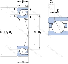 Подшипник 7038 ACD/HCP 4AH 1 в Рязани