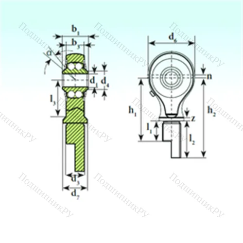 Подшипник шариковый радиальный самоцентрирующийся TSM 17-01 BB-E