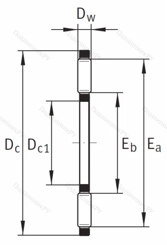 Игольчатый подшипник подшипник AXK 2542 A/0-10 от производителя  INA