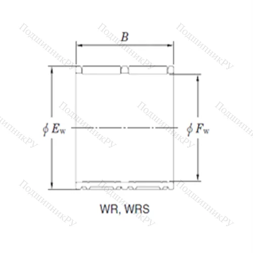 Подшипник игольчатый радиальный WR 75/45