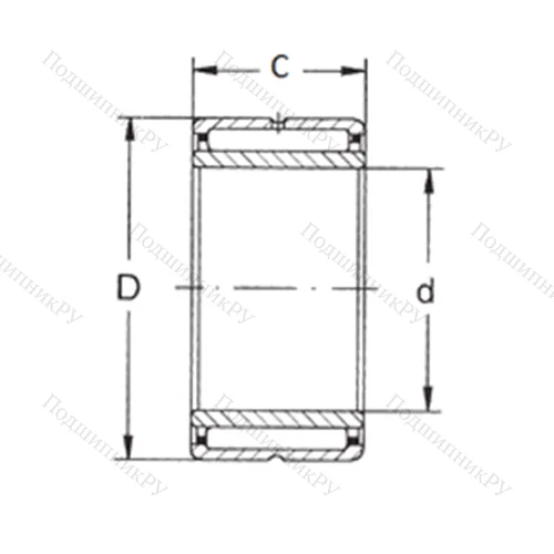 Подшипник игольчатый радиальный NKI 42/35