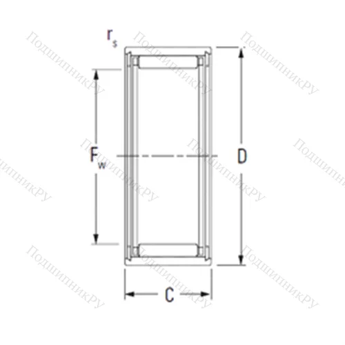 Подшипник игольчатый радиальный NK 7/10TN