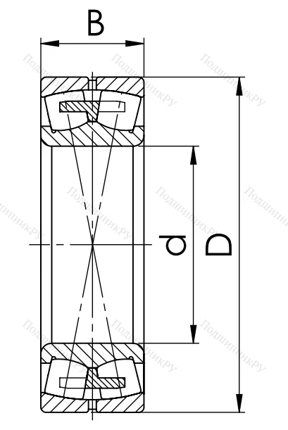 Сферический роликовый подшипник 3526 АМН (22226 MBW 33)
