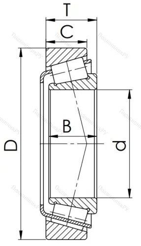 Конический роликовый подшипник 3007213 (33213)