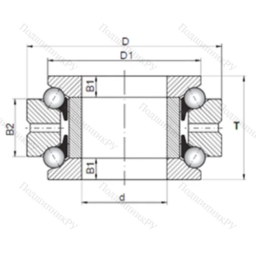 Подшипник шариковый упорно-радиальный 234418