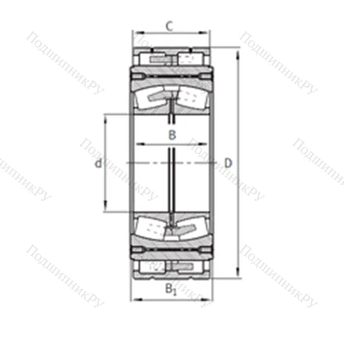 Подшипник роликовый радиальный самоцентрирующийся Z-548181.04.DRGL
