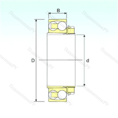 Подшипник шариковый радиальный самоцентрирующийся 1217 K+H 217