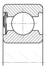Подшипник 6314 RS размер 70x150x35