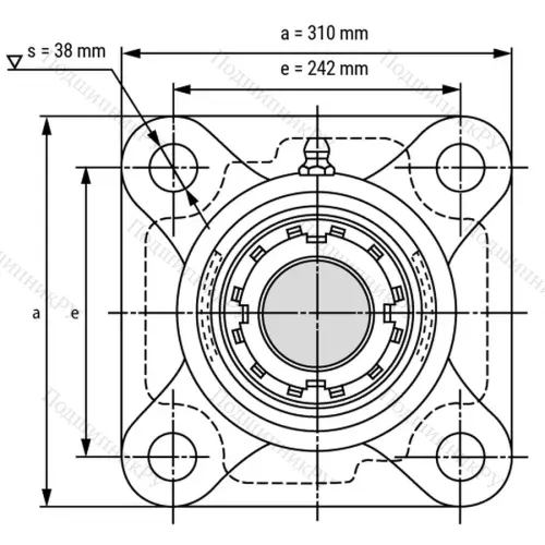 Подшипниковый узел UKF 320+H 2320 - Вал: 90 мм от производителя  LPZ