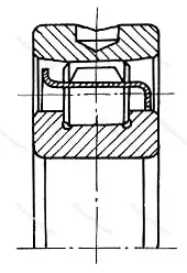 Подшипник  402611 размер 55x120x43 от производителя  ГПЗ-15