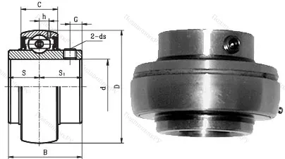 Корпусный подшипник UC 205 в Рязани
