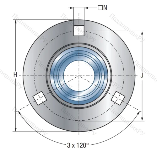 Подшипниковый корпус PF 208