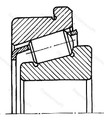 Модификация подшипника 4-67848Л размер 240x320/334x41