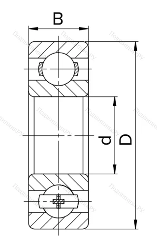 Миниатюрный шариковый подшипник 80018 (608 ZZ) HNWKFI3LX8 в Рязани