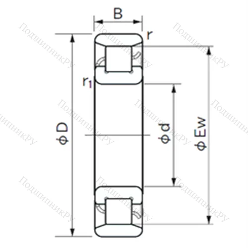 Подшипник роликовый радиальный