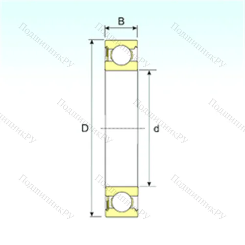Подшипник шариковый радиальный 627-RS